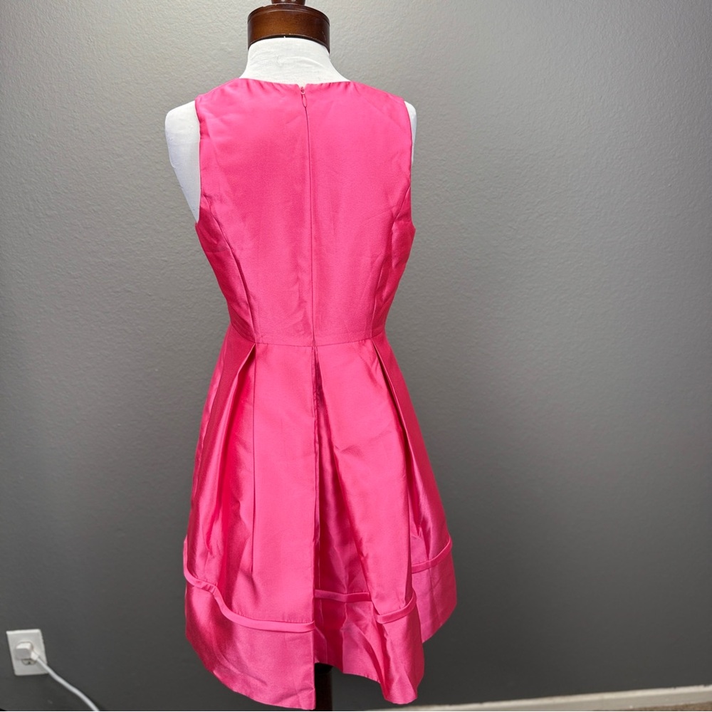 Eliza J Hot Pink Sleeveless Fit-and-Flare Dress - Picture 8 of 11